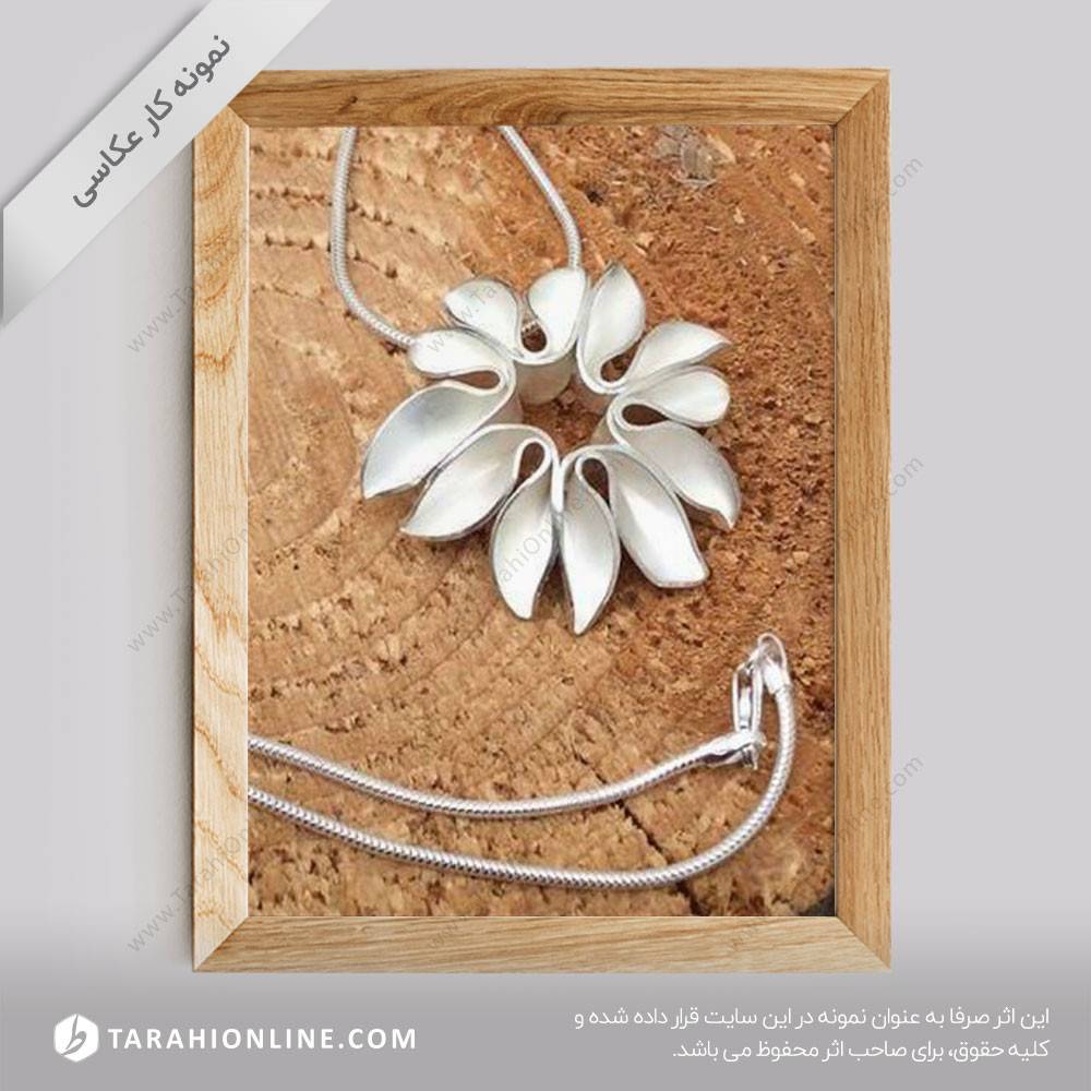 عکاسی از جواهرات - گردنبند نقره 1